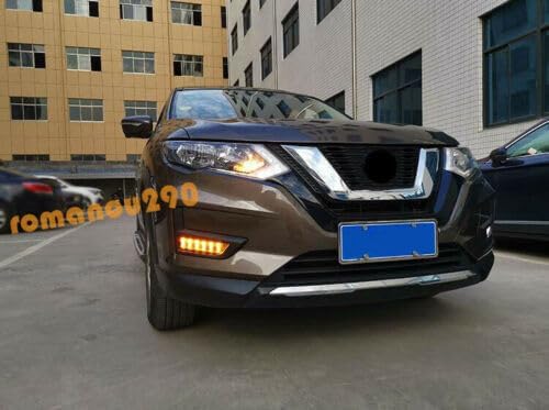ya 10 9.16 zhengce for Nissan Rogue 2017-2020 LED Daytime Running Light Turning Light Fog ligh