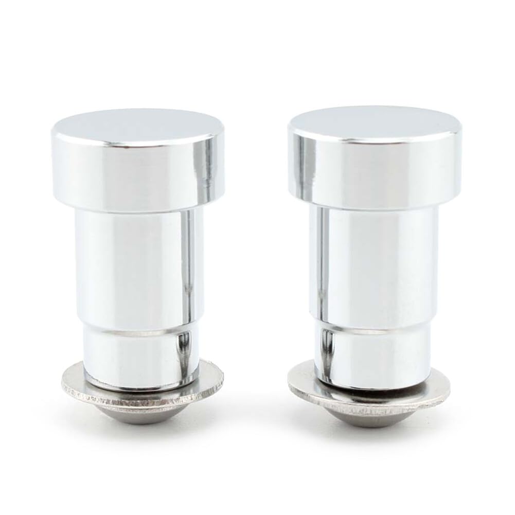 ya 9 10.24 Pair CNC Mirror Hole Caps Cover Fit for Thruxton Aluminum Motorcycle Chrome