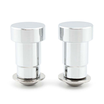 ya 9 10.24 Pair CNC Mirror Hole Caps Cover Fit for Thruxton Aluminum Motorcycle Chrome