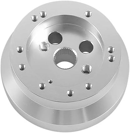 ya 5 8.24 baidi 5-hole and 6-hole steering wheel polished short hub adapter, Ididit, Universal, for Chevrolet B