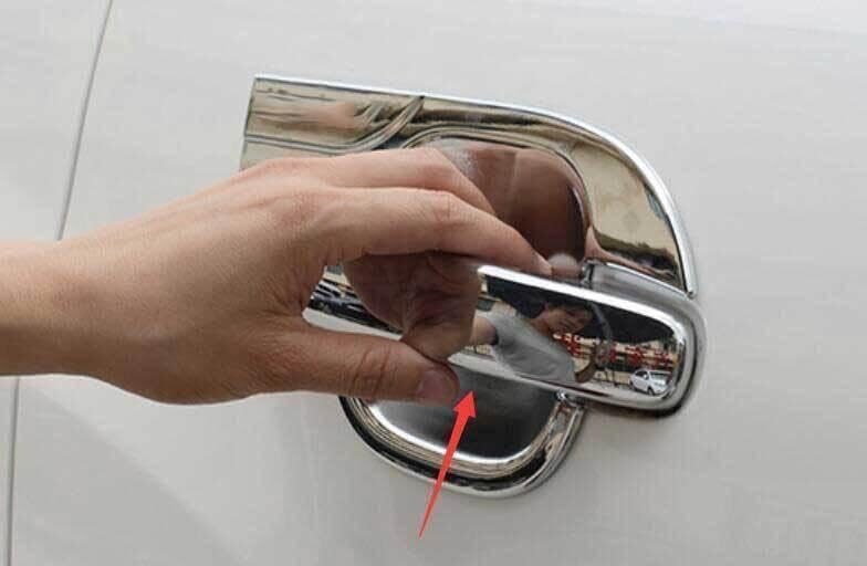 ya 2 8.15 Chrome Style Outdoor for Smart Door Handle Protector Cover Trim Fits for Ford Ranger 2015-2022