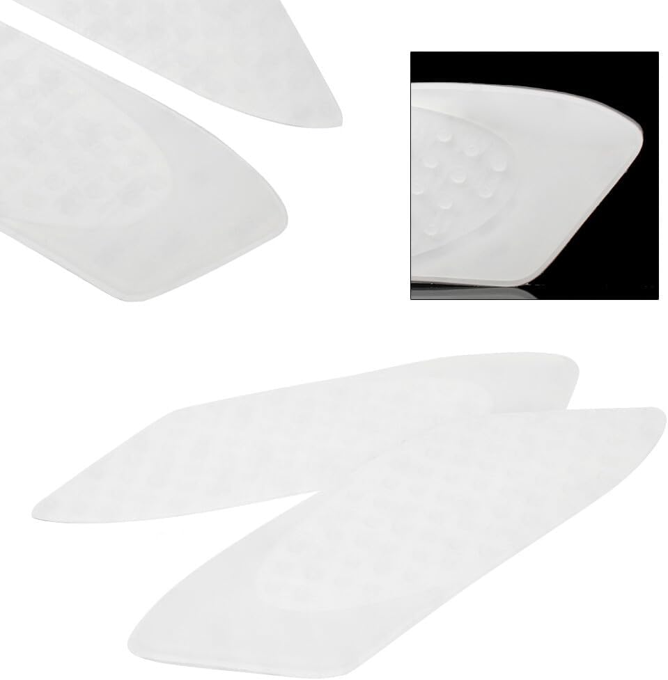 ya 4 8.10 for Yamaha YZF R6 2006-2007 White Tank Traction Pad Side Gas Knee Grip
