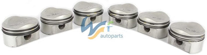ya 4 8.24 baidi 3.2L 6pcs Pistons & Rings Kit Fit for Audi for A4 A6 for A8 06E107065CK AUK BKH BYU