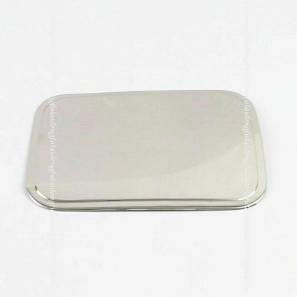 ya 6 8.24 baidi Silver Car Fuel Tank Oil Gas Cap Cover Trim Steel for Toyota RAV4 2019-2023