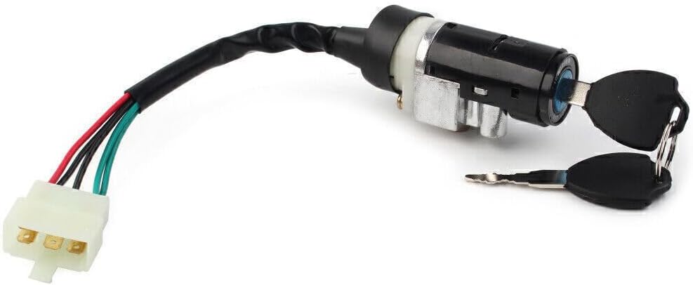 ya 4 8.14 5-Wire Ignition Switch Lock Set Motorcycle For GY6 50cc Scooter Moped