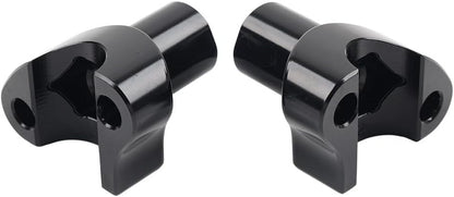 ya 4 8.8.2 2 Straight Handlebar Risers Black for Harley 1 Bar Dyna Sportster Softail
