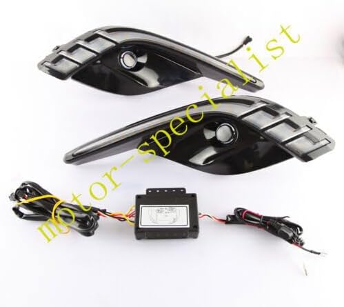 ya 4 8.14 DRL Led Daytime Running Lights Fog Lights with Turn Signal Lights for Mazda 6 2016 2017