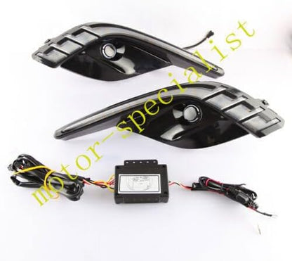 ya 4 8.14 DRL Led Daytime Running Lights Fog Lights with Turn Signal Lights for Mazda 6 2016 2017