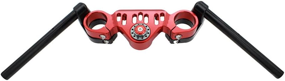 ya 4 8.14 Motorcycle Clip-Ons Handlebar Handle Bar Clip Ons For CF-MOTO 450SR 2023+ Red