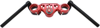 ya 4 8.14 Motorcycle Clip-Ons Handlebar Handle Bar Clip Ons For CF-MOTO 450SR 2023+ Red