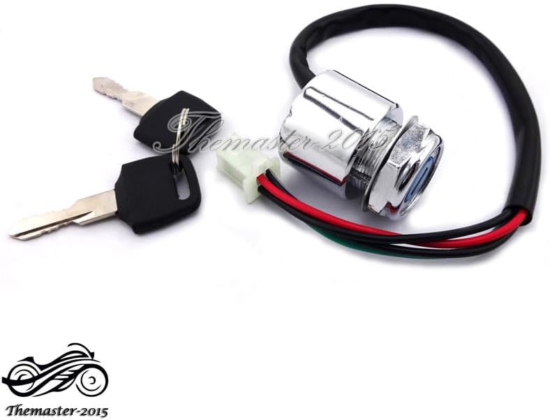 ya 5 8.10 4 Wire Ignition Key Switch For ATV Quad Go Kart Taotao Kazuma Roketa Dirt Bike