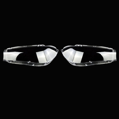 ya 4 8.10 for BMW X5 F15 F16 X6 2014-2018 Pair Headlight Headlamp Lens Cover Clear L+R