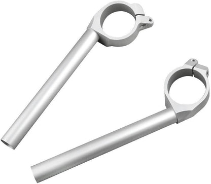 ya 4 8.14 for Yamaha YZF R6 2006 2007-2010 Silver Moto Billet Handlebar Handle Bar Clip