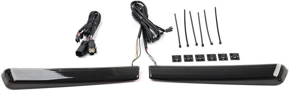 ya 4 8.10 Red LED Saddlebag Side Marker Light Fit For Harley Touring Street Glide 2014-23