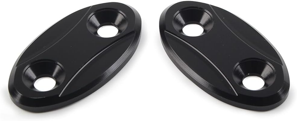 ya 23 10.7 baidi 2x Rearview Mirror Block Off Base Plates Cover for BMW S1000RR 2009-2018 Black