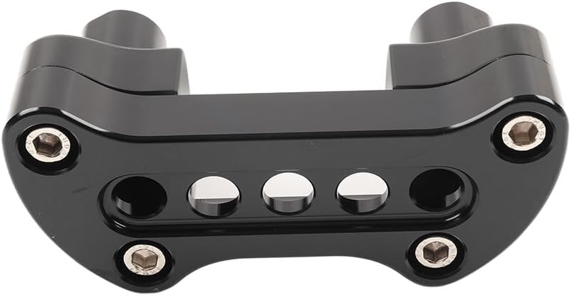 ya 5 8.24 baidi 2 Straight Handlebar Riser Top Clamp for Harley Dyna Touring Road Glide Black