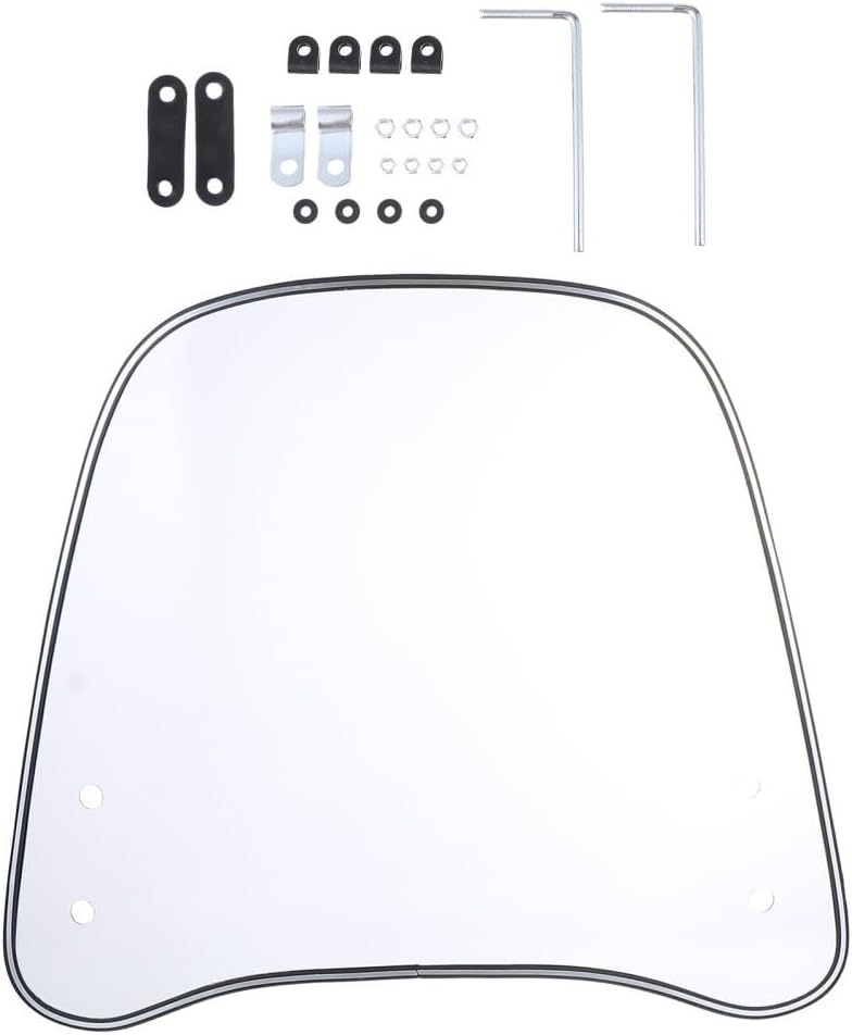 ya 2 8.15 Motorcycle Windshield Glass Clear Windscreen Protector 41 x 32 x 37 cm