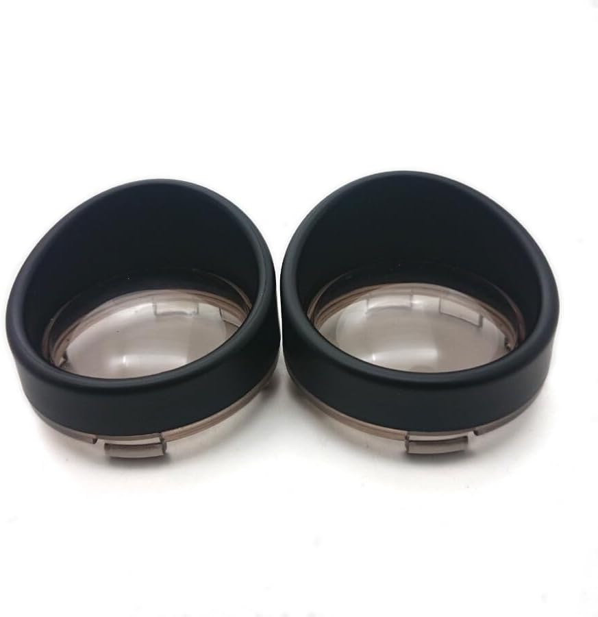 ya 11 9.14 zhengce Black Visor-Style Turn Signal Bezels With Smoke Lens for Harley Sportster