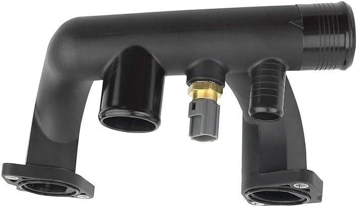 ya 11 9.14 baidi96JV8A504BD Thermostat Cover Outlet Pipe w/Sensor for Jaguar Vanden Plas XJ8 XK8