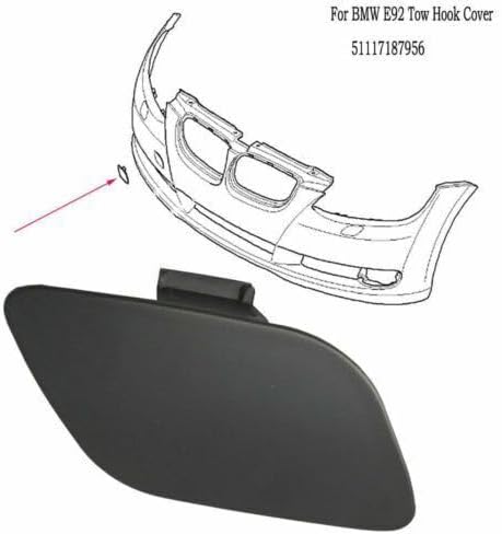 ya 2 8.15 2-pack front bumper tow hook cover for BMW E92/93 3 series 06-09 models