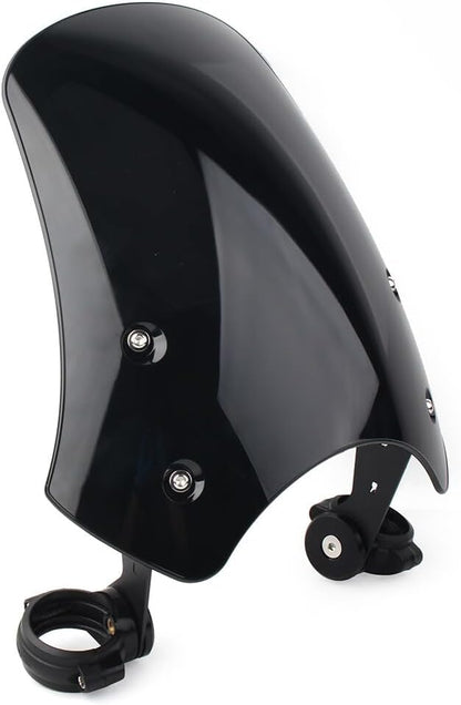 ya 2 8.15 Motorcycle Front Windscreen Windshield Black ABS Fit for Harley Dyna Softail for Model s