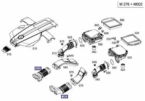 ya 4 8.10 1 set Left&Right side Air Intake Duct hose for Mercedes W166 W292 GLE320