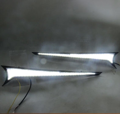 ya 14 9.20 zhengce LED Daytime Running Lights Grille Signal Lights for Toyota Camry SE/XSE 201-1