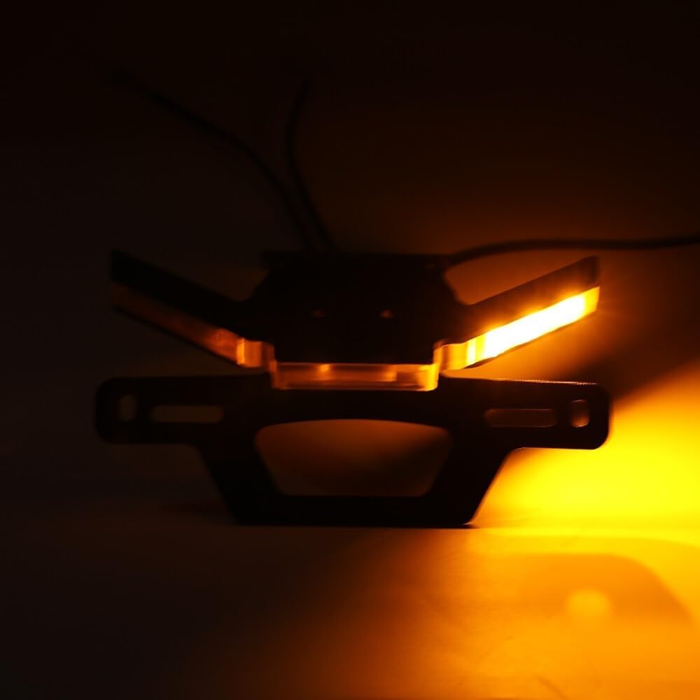 ya 13 9.15 baidi Rear Tail Tidy License Plate Holder LED Signal Light for Kawasaki Z900 Z900SE 24