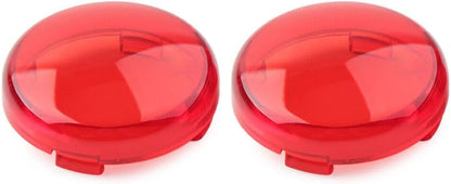 ya 2 8.15 2-piece motorcycle turn signal light lens cover red for Harley Sportster Road King