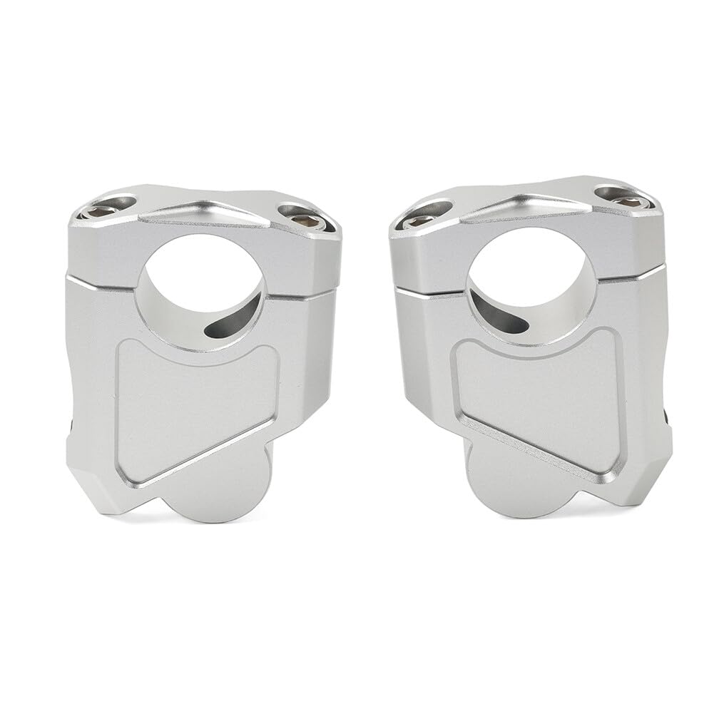 ya 4 8.8.2 Silver Motorcycle 28mm 1 1/8 Handlebar Mount Clamp Riser fit for Suzuki for Kawasaki