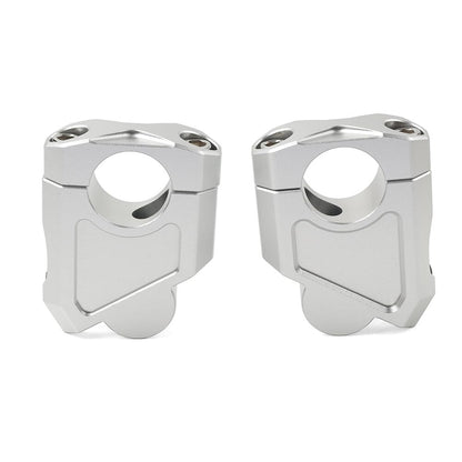 ya 4 8.8.2 Silver Motorcycle 28mm 1 1/8 Handlebar Mount Clamp Riser fit for Suzuki for Kawasaki