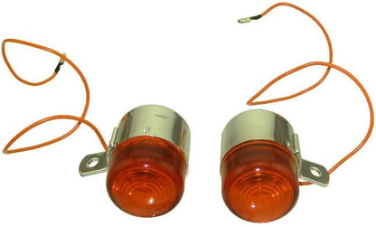 ya 13 9.15 baidi Chrome Steel Turn Signals Indicators Blinkers For Z50 Z50A ST50H Monkey Z50J-4L