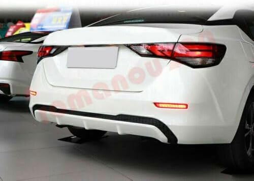 ya 4 8.10 for Nissan Sentra 2020-2023 LED Rear Bumper Fog Lights Brake Lamp/Turn Lights