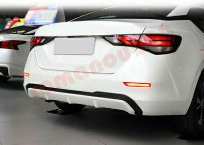 ya 4 8.10 for Nissan Sentra 2020-2023 LED Rear Bumper Fog Lights Brake Lamp/Turn Lights