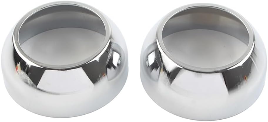 ya 6 8.14 2pcs Front Fork Boot Cap Covers 39mm Chrome for Harley Sportster Dyna FXR FXD