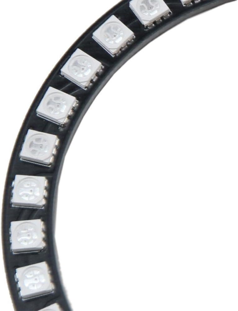 ya 7 8.24 baidi 105mm Car Headlight 5050 LED Halo Ring Angel Eyes with Remote Control RGB Color 