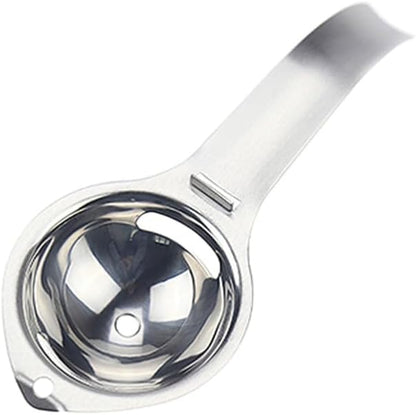 ya 14 9.20 baidi Egg Separator Stainless Steel Egg Yolk Separator White Cooking Tools-1
