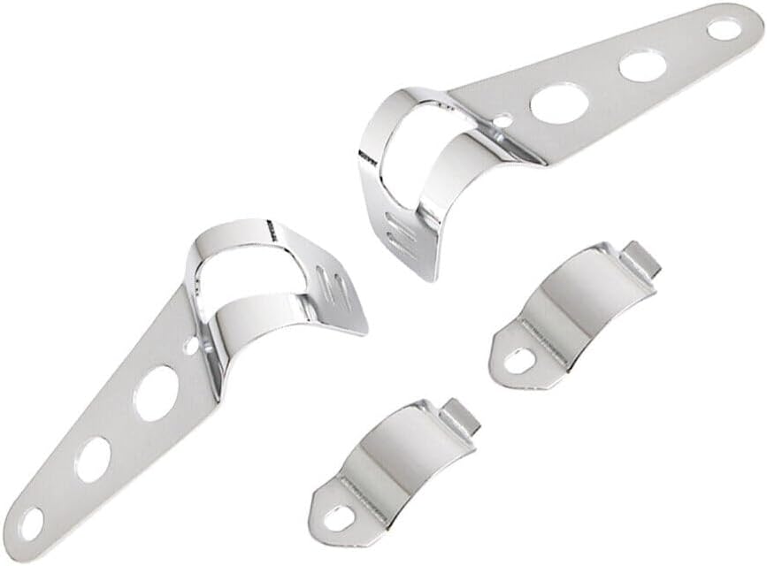 ya 4 8.14 Motorrad Scheinwerfer HalterHalterung Lampenhalter Metall 28-45mm Universal