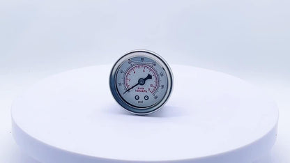 ya 11 9.14 baidi2Pcs Adjustable 0-160 PSI Fuel Oil Pressure Regulator Gauge 1/8 NPT Universal