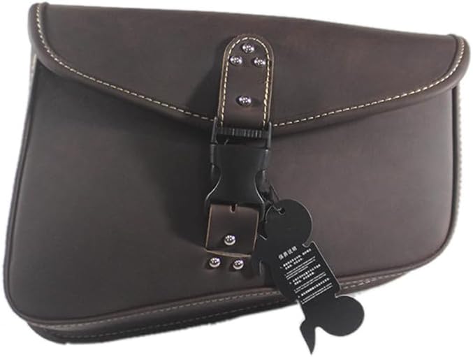 ya 11 9.14 baidiVintage PU Leather Right side Saddlebag Saddle Bag for Harley Sportster XL883