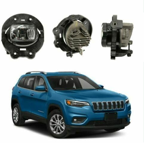 ya 4 8.24 baidi Front Bumper LED Fog Light Driving Light for Jeep Cherokee 2019-2022 Left = Right 