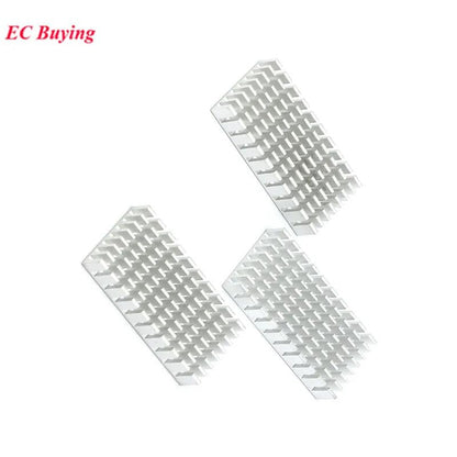 ya 16 10.20 baidi Aluminum heatsink, 50x25x10 mm, Suitable for Power ICS, transistors, and LEDs.