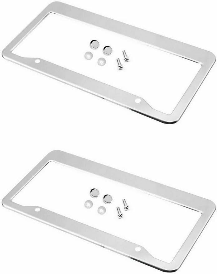 ya 9 10.24 Car License Plate Frame Cover Cap Boot Trunk Carbon Exterior Suitable for S
