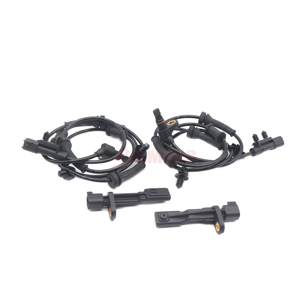 ya 9 10.24 Set of 4 ABS Wheel Speed sensors Front and Rear Left and Right for 2007-2017 for Jeep for Wrangler -