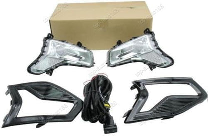 ya 9 10.24 LED Front Bumper Fog Lamp Assembly Kit w/wiring/Bezel for Ford Fusion 2019-2020