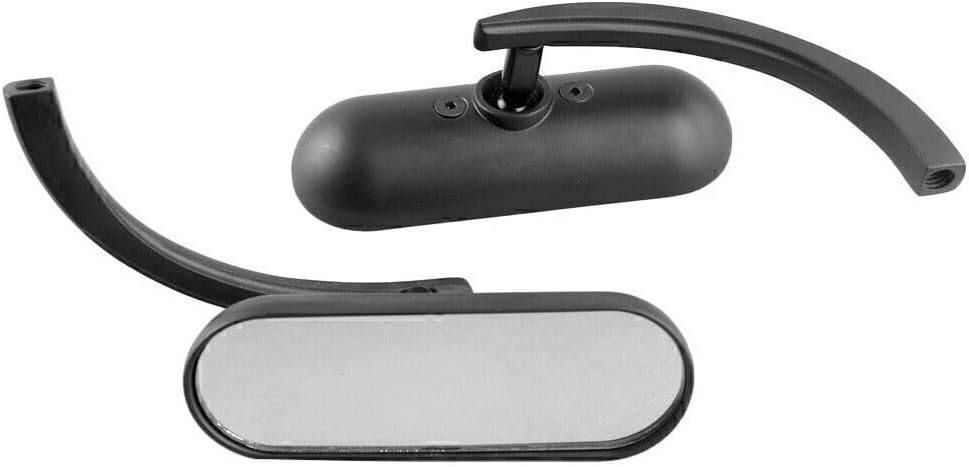 ya 2 8.15 2x Black Universal Motorcycle Rear View Side Mirrors Fit Cruiser Chopper