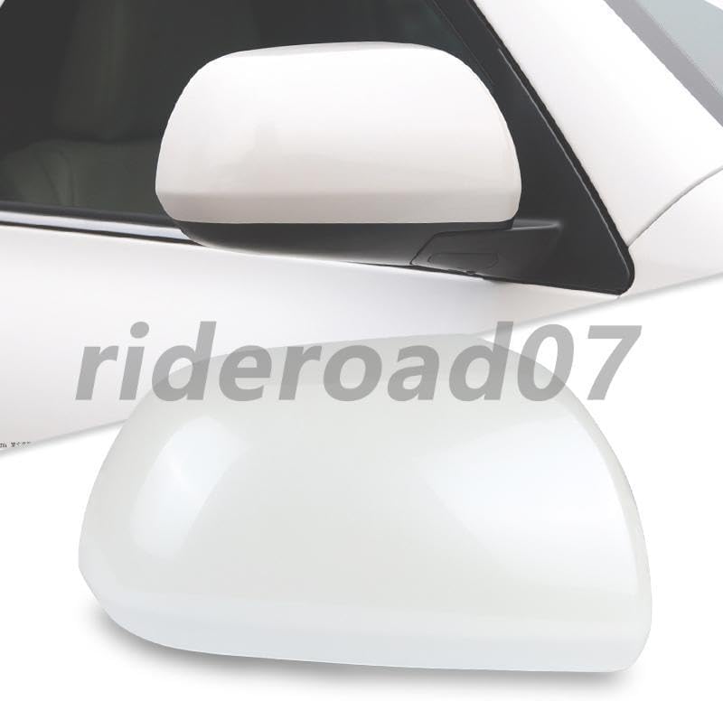 ya 11 9.14 baidiRight Side Rearview Mirror Cover Cap White for Toyota Highlander 2009-2014