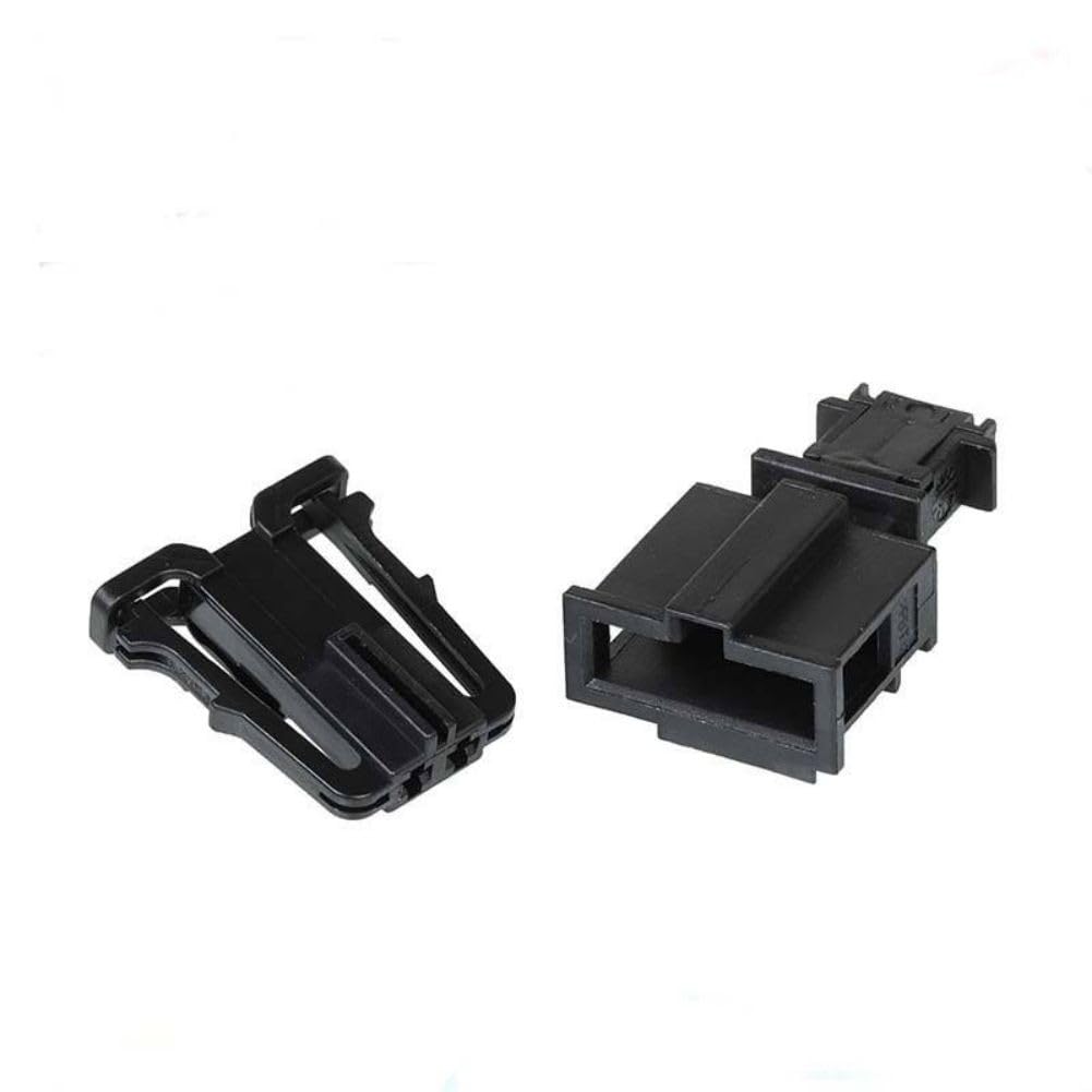 ya 9 10.24 3B0972712 2-Pin Male Female Connector Plug Kit for VW for Audi for Skoda for SEAT