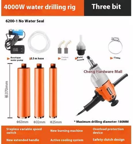 ya 14 9.20 zhengce Handheld Concrete Core Drilling Rig Water Drilling Rig 4300W/220V Drilling-33