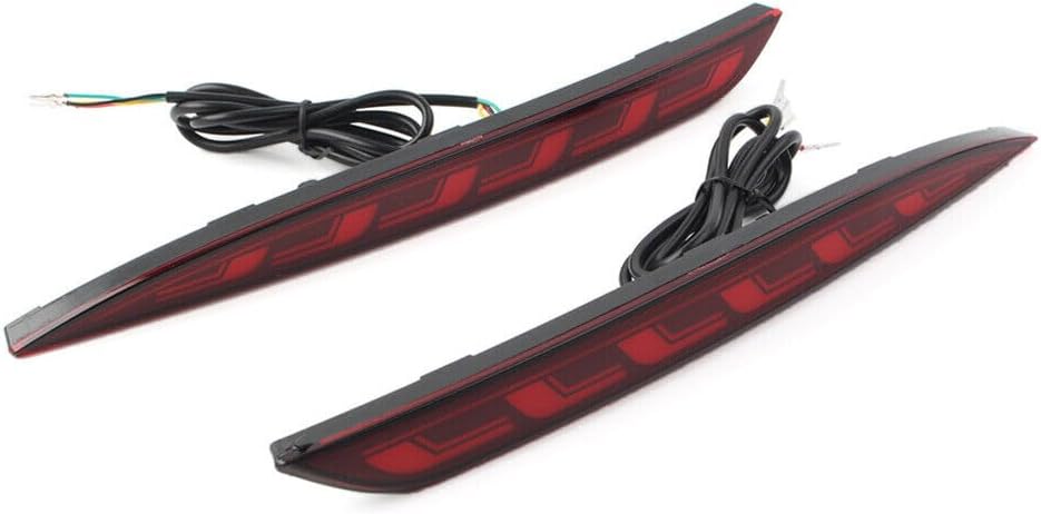 ya 2 8.15 Rear Brake Light Dynamic Turn Signal Lamp Reflector Fit for Tesla Model Y 20-22 Red